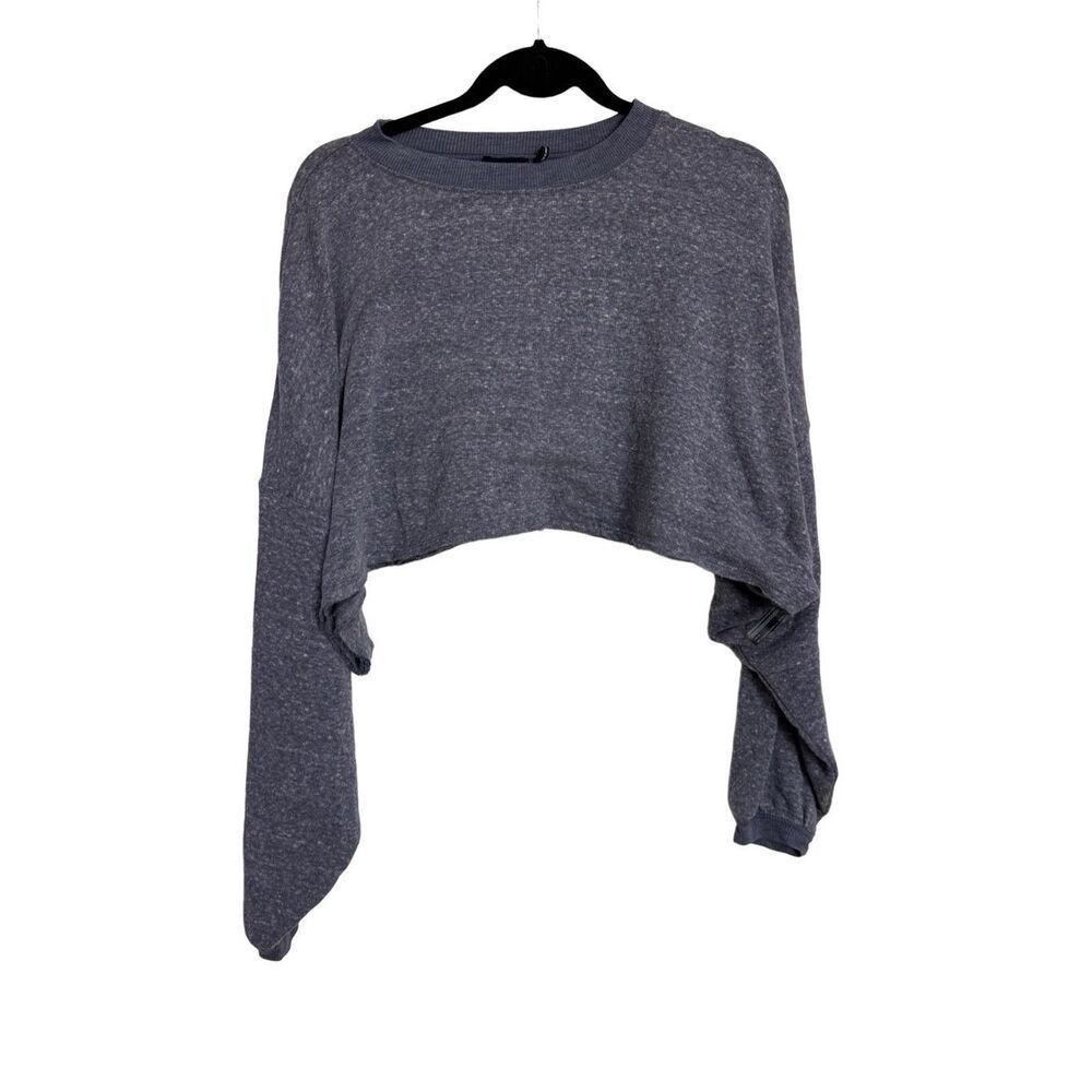 Urban Outfitters Top Womens Size XS Grey Dolman Sleeve‎ Cropped Sweatshirt